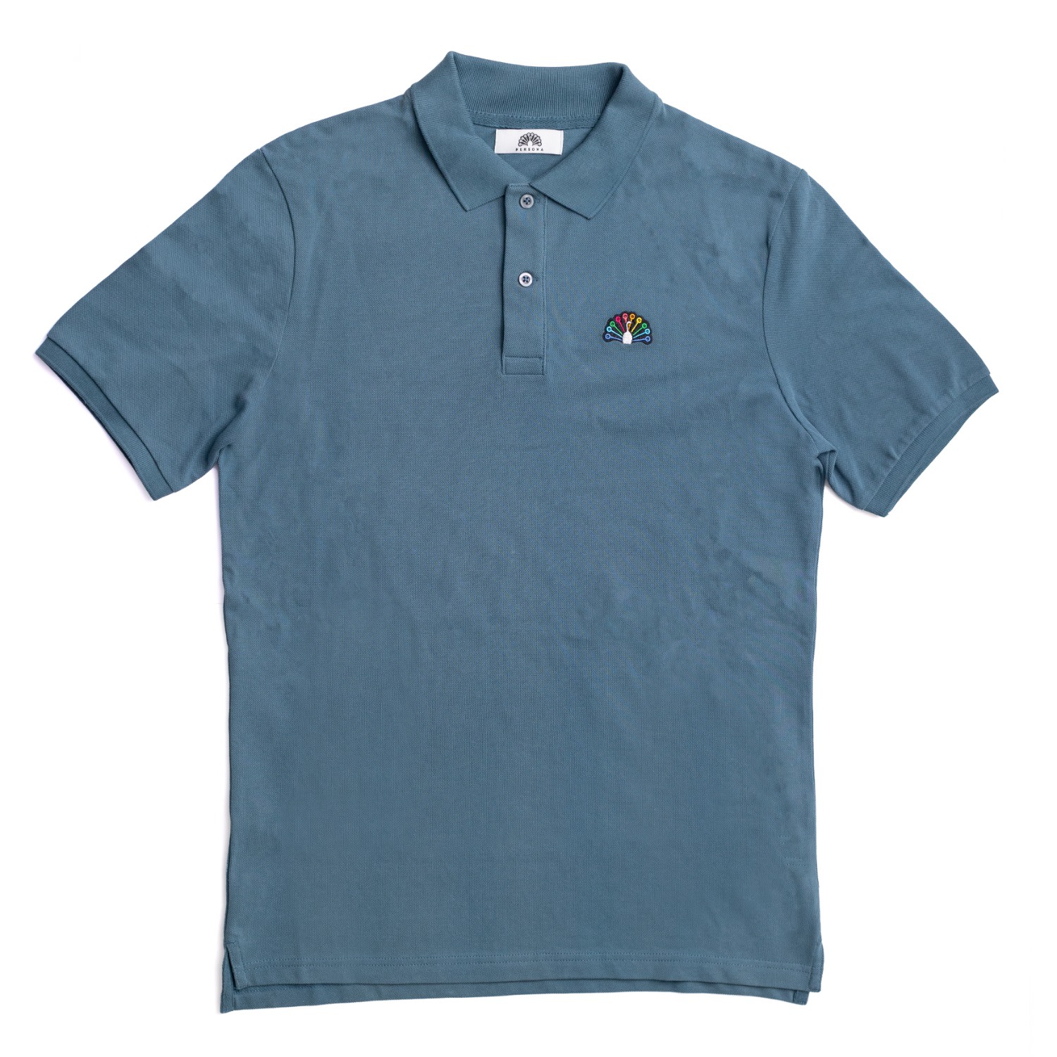 Stargazer Blue Mens Pique Cotton Polo T-Shirt Small Persona