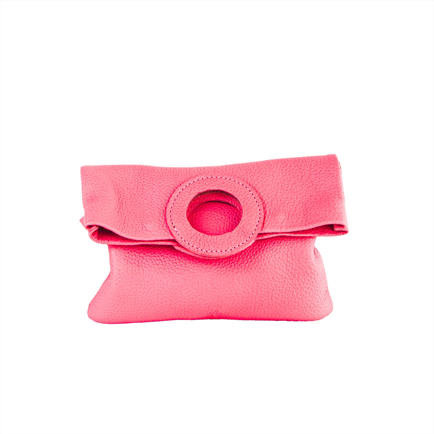 Women’s Pink / Purple Daphne Foldover Clutch - Pebbled Bubblegum Honeymouth