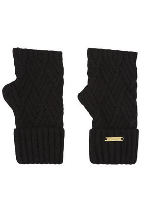 Women’s Chamonix Cashmere Gloves Black One Size Hortons England