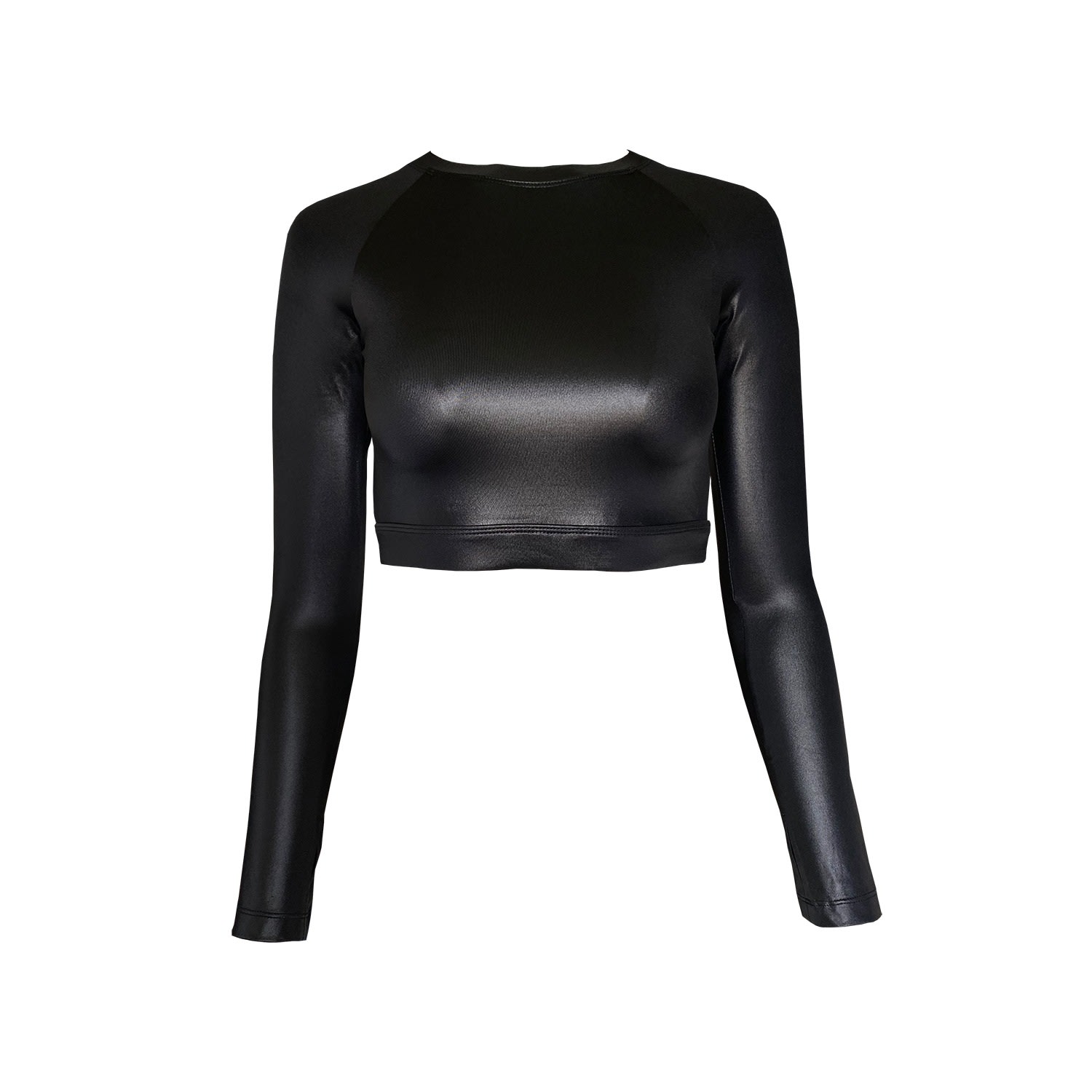 Women’s Black Lovely Crop Top Medium Touch by Adriana Carolina