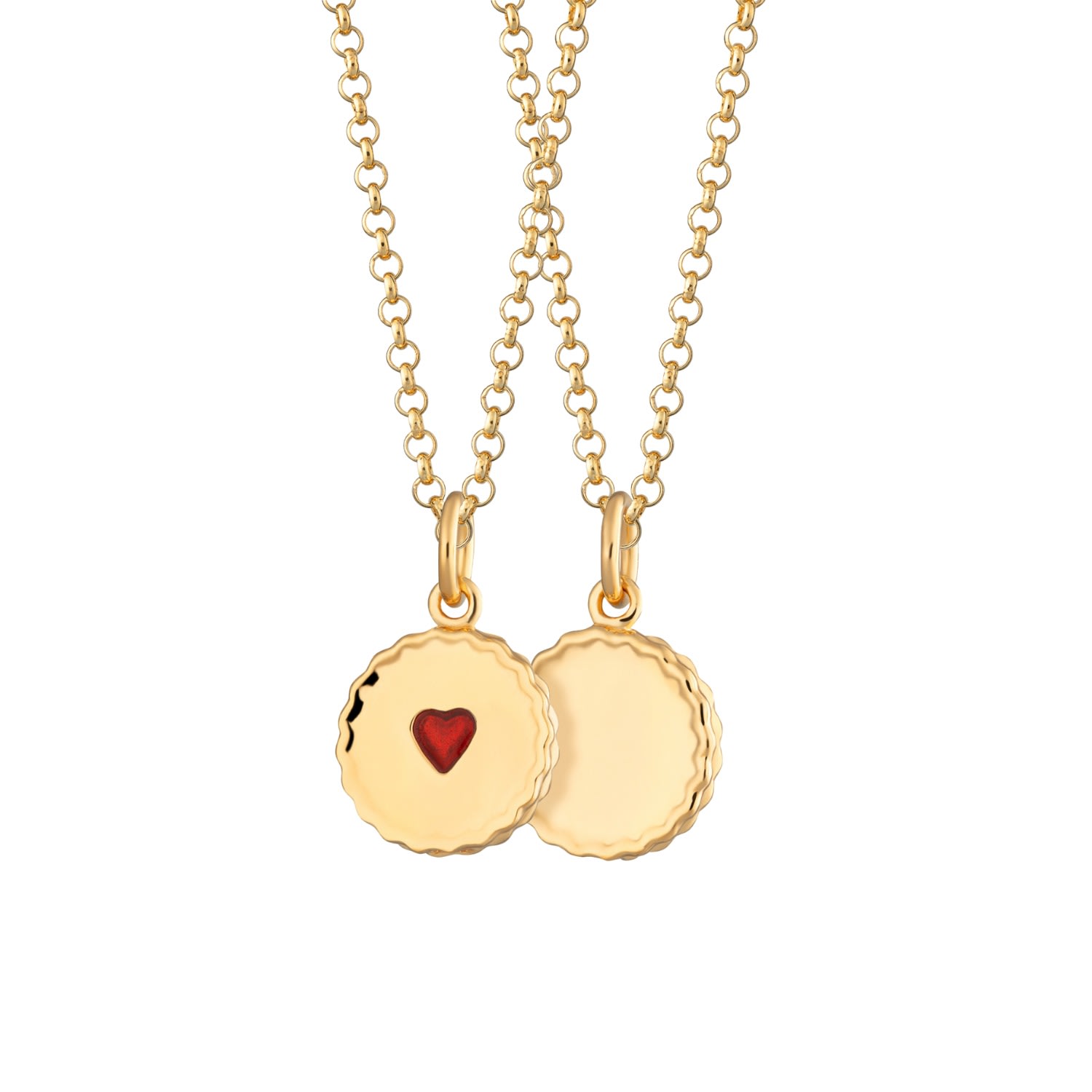 Women’s Gold Plated Jammie Dodger Necklace Lily Charmed