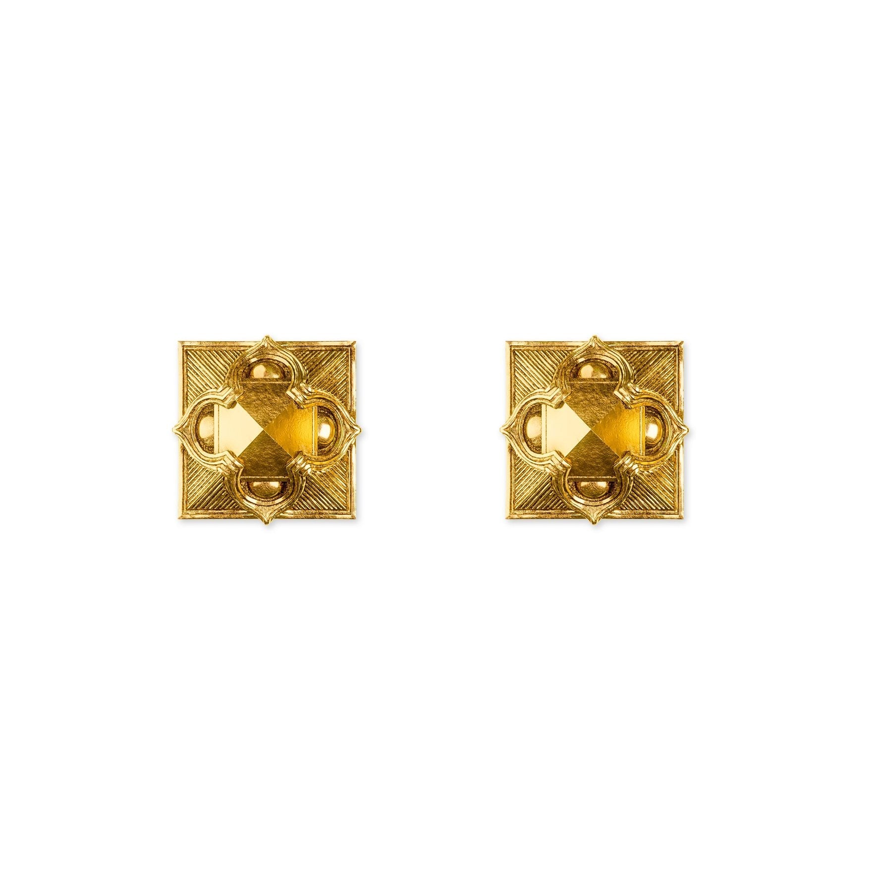 Women’s Gold Pyramid Stud Earrings Astor & Orion