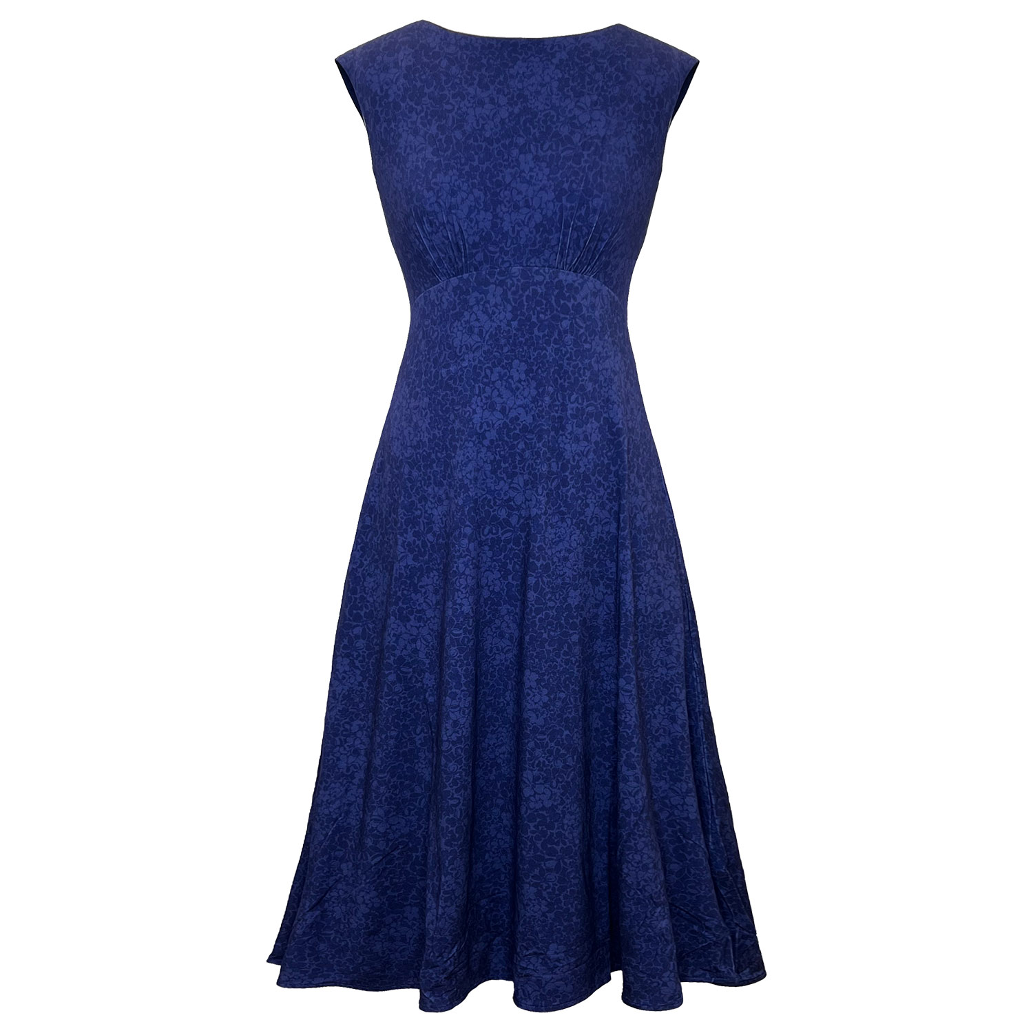 Women’s Luna Midi Dress With Pockets In Midnight Eclipse Blue M/L Alie Street London