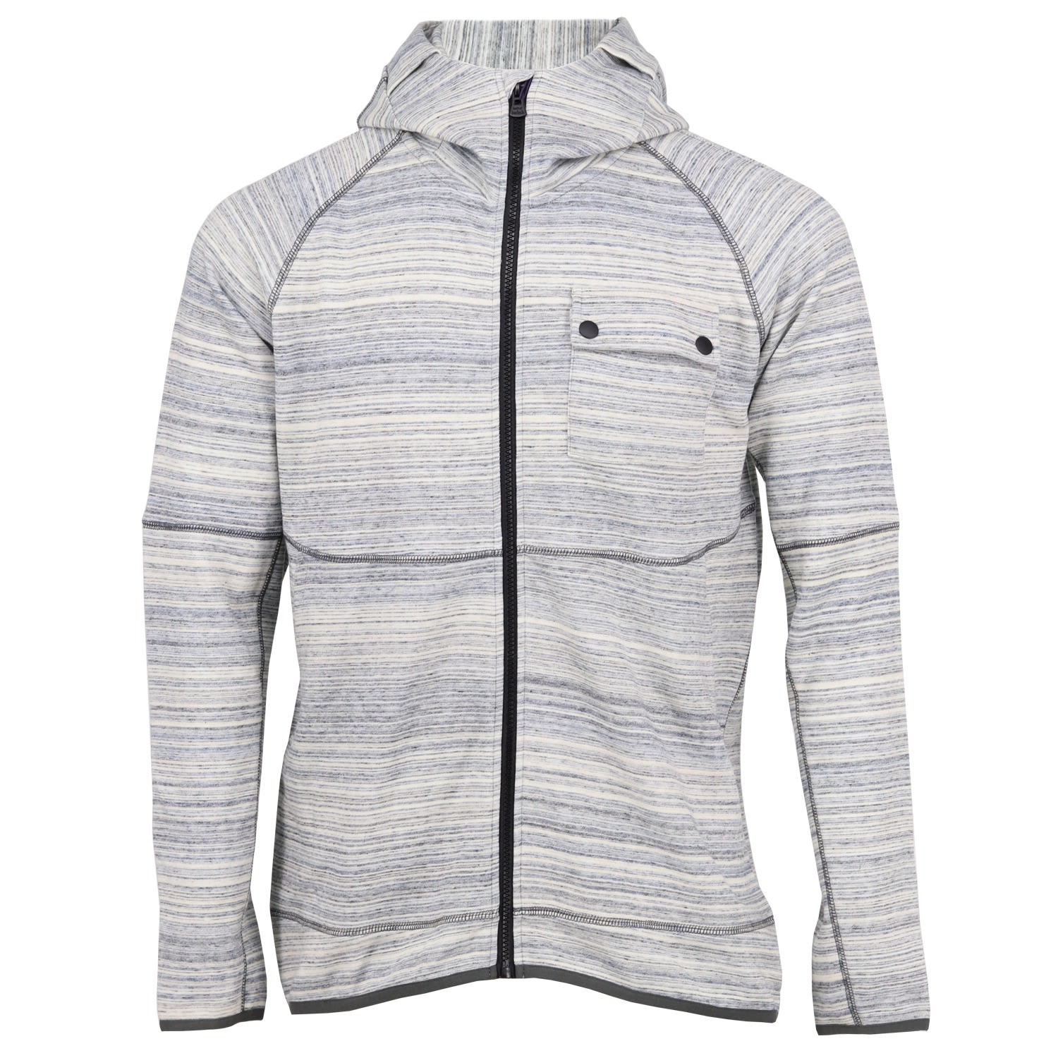 Men’s Grey / Neutrals Hood Jacket In Smoke Spacedye Small Lords of Harlech