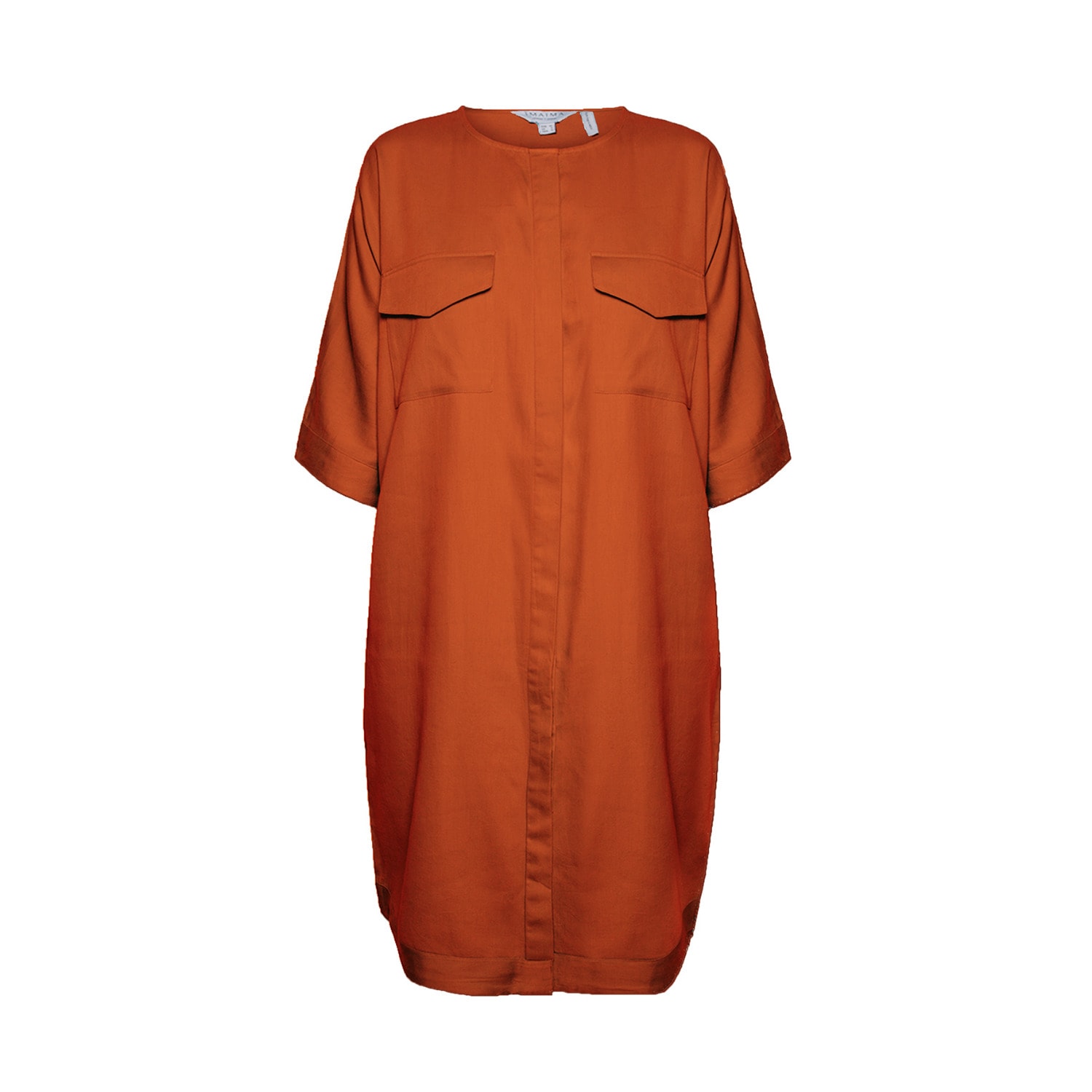 Women’s Yellow / Orange The Helin Shirt Dress In Apricot Buff Imaima