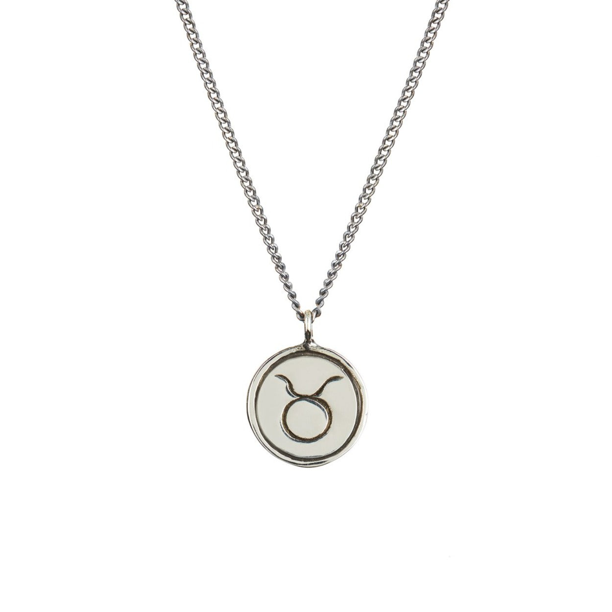 Women’s Zodiac Necklace Taurus Silver Rachel Entwistle Jewellery