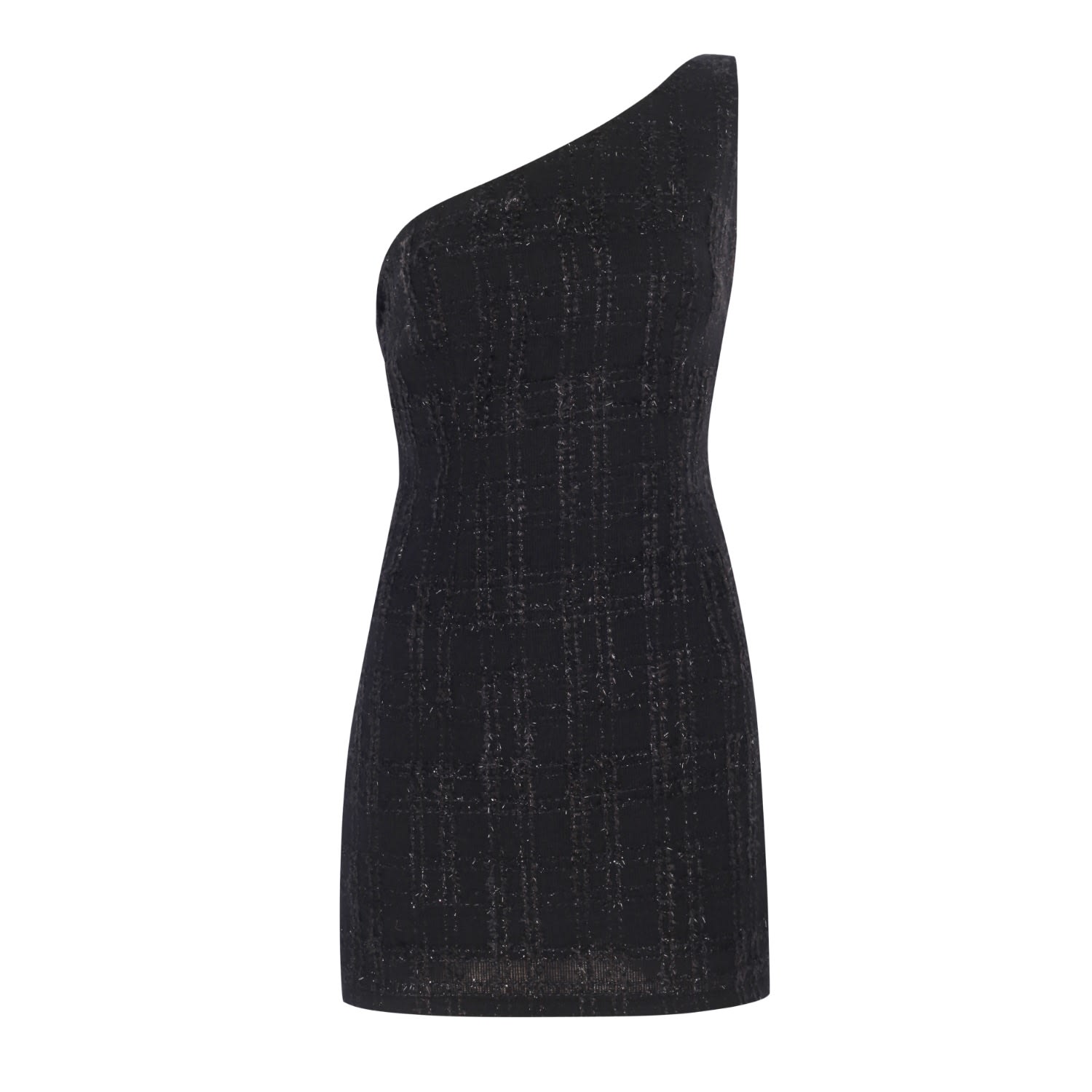 Women’s Black Vega Tweed Mini Dress Extra Small Mirimalist