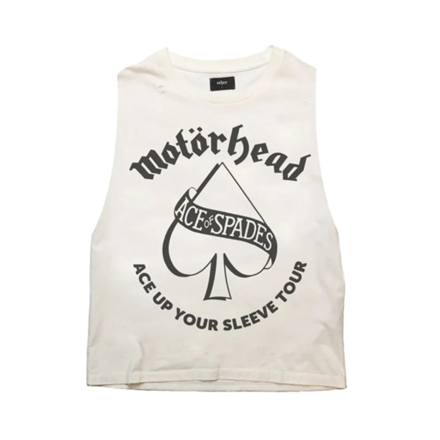 Women’s Motorhead - Ace Up Your Sleeve - Vintage Band Vest - White Blonde XXL OTHER UK