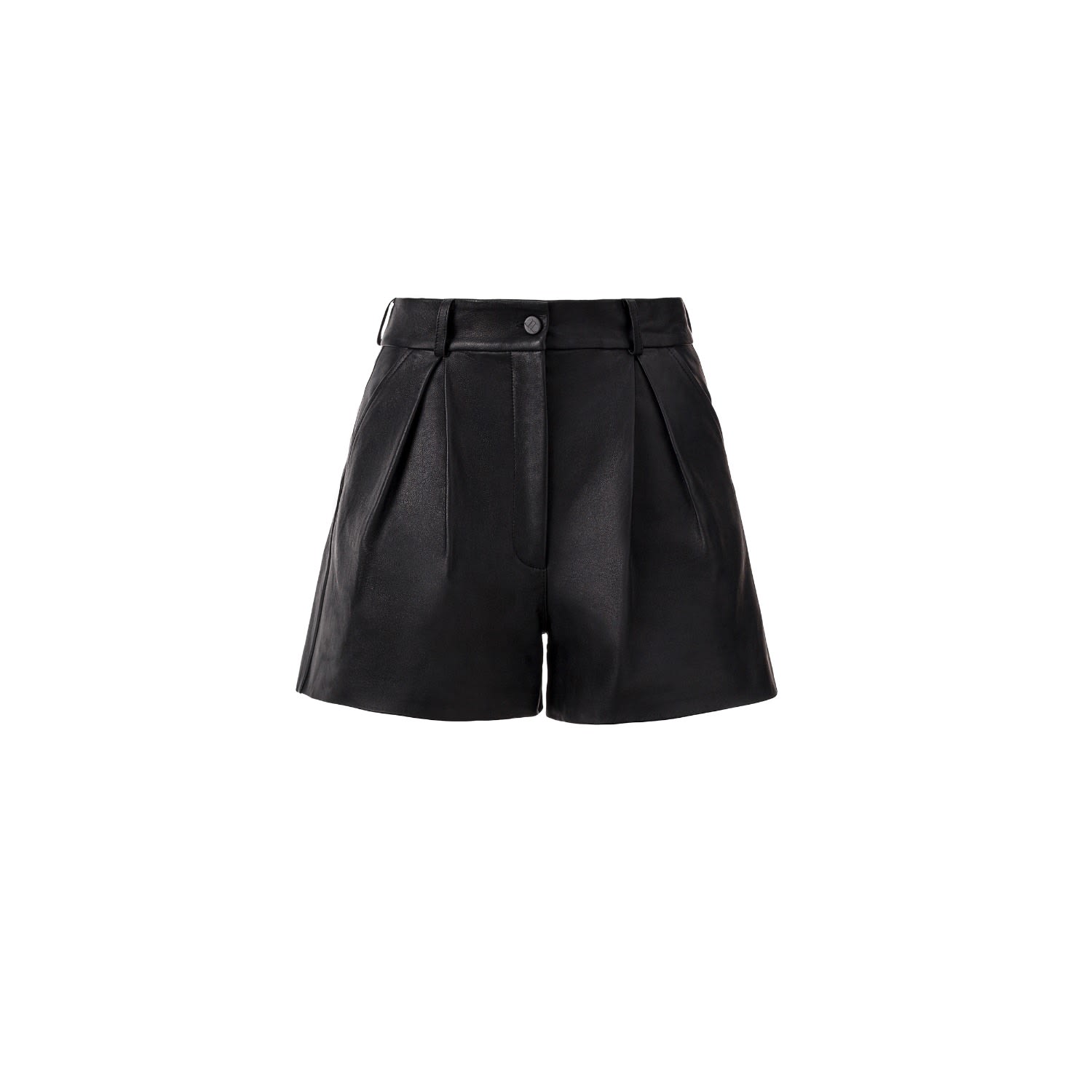 Leather Shorts In Black Small Lita Couture