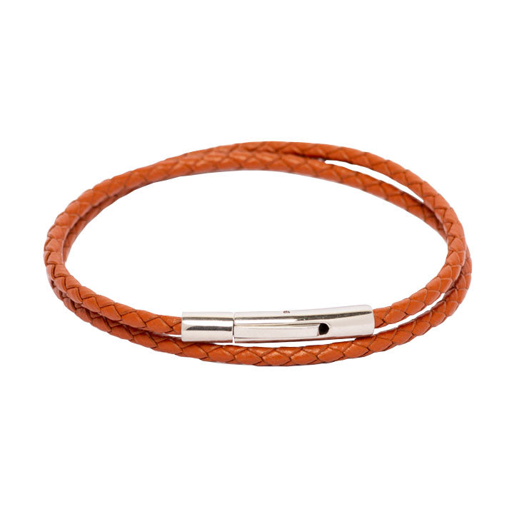 Women’s Double Leather Bracelet Brown Maison Eli