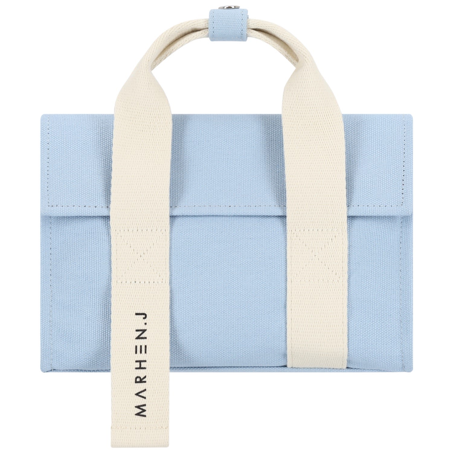 Women’s Blue / White Canvas Shoulder Bag - Roy Nano - Sky Blue Marhen. j