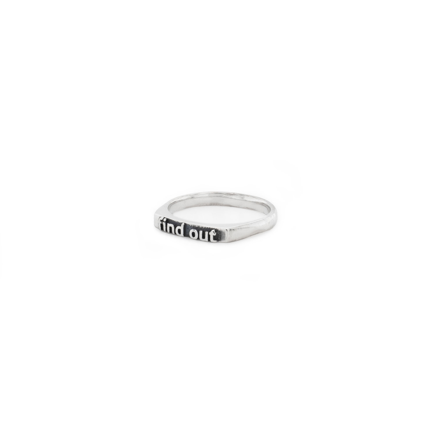 Women’s Silver Find Out Stacking Ring Ilah Cibis Jewelry