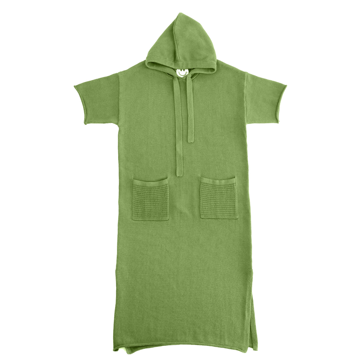 Women’s Green Cotton Hoodie Dress - Avocado S/M Zenzee