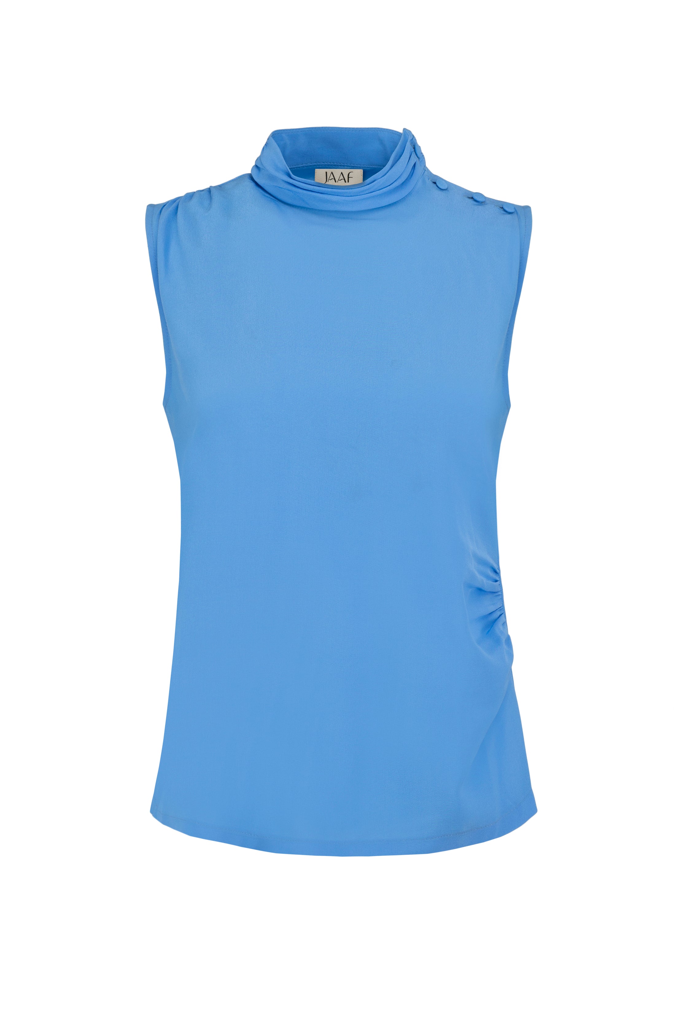 Women’s Sleeveless Silk Top In Sky Blue Large Jaaf