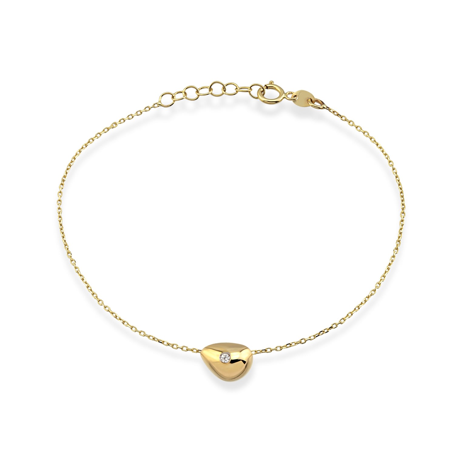 Women’s Diamond Chain Gold Bracelet Orena Jewelry