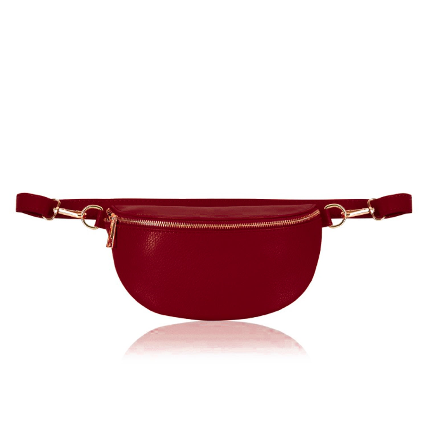 Women’s Red Zadar Crossbody Waist Bag In Burgundy Betsy & Floss