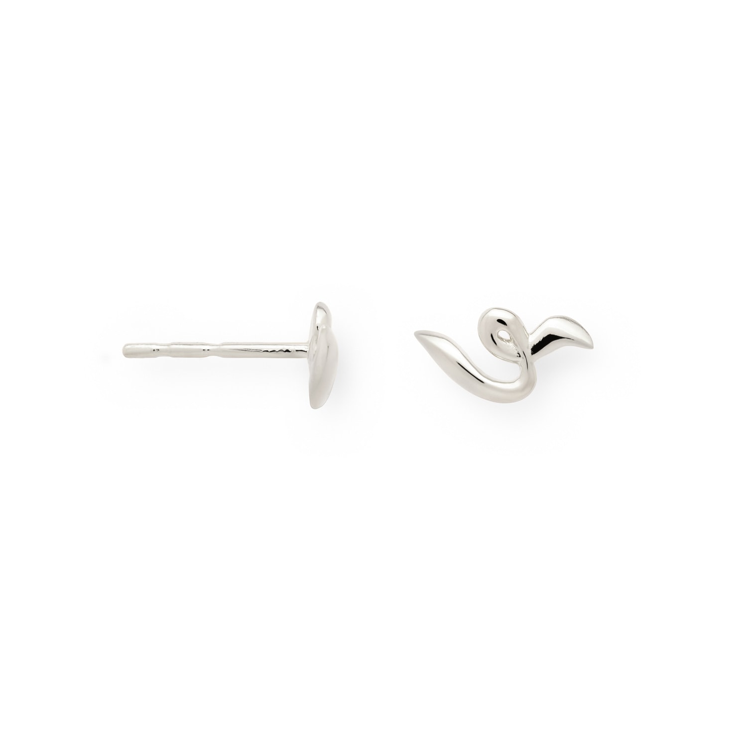 Women’s Poise Twirl Stud Earrings - Sterling Silver Veyia Berlin