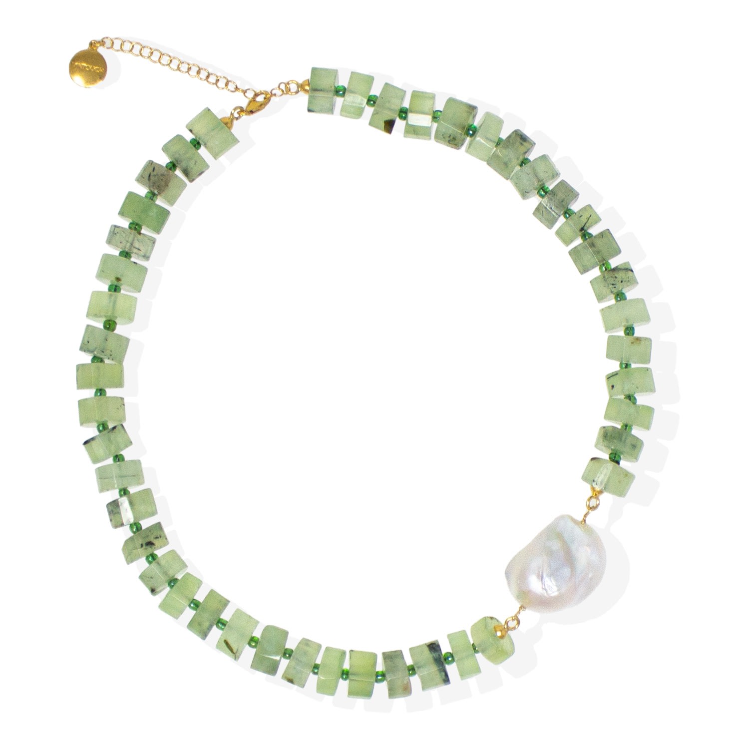 Women’s Artemis Green Quartz Necklace Vintouch Italy