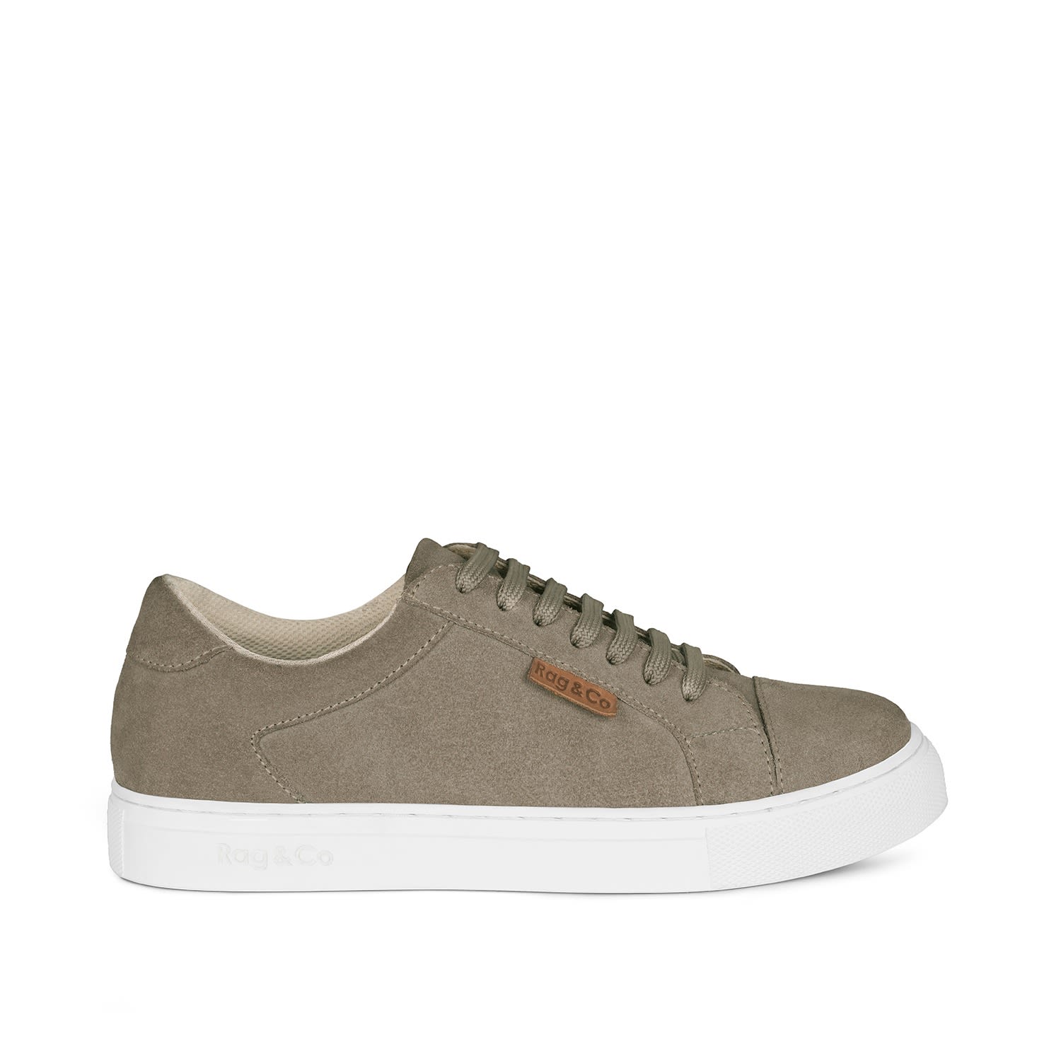 Women’s Neutrals Ashford Taupe Fine Suede Handcrafted Sneakers 5 Uk Rag & Co.