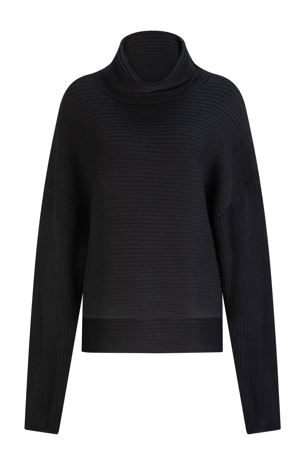 Women’s Oak Rollneck Jumper - Black Small Dref by D