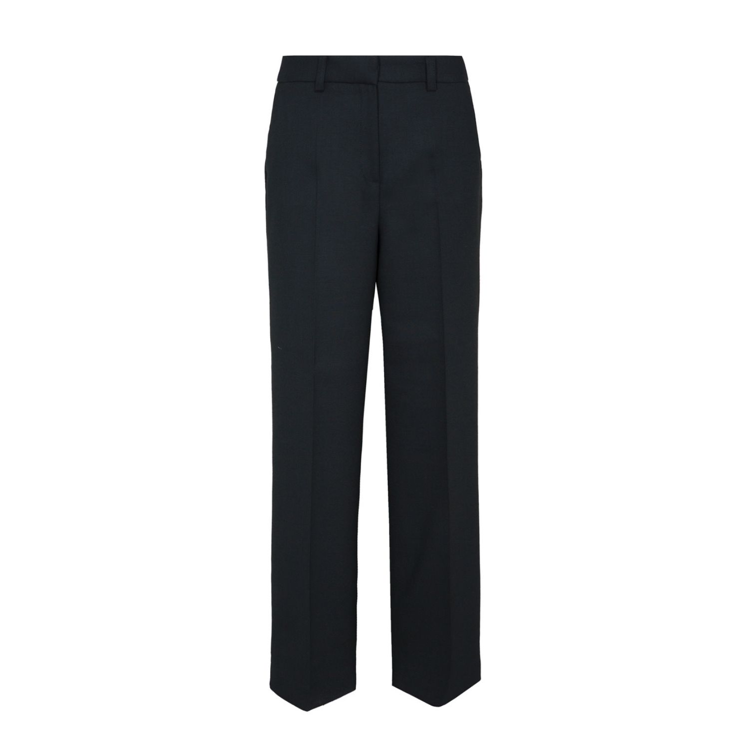 Women’s Black Straight Suit Crepe Trousers-Maureen Large The Extreme Collection