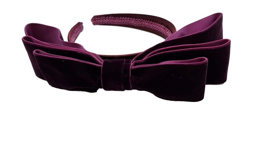 Women’s Pink / Purple Vivien Headband-Plum Nooki Design