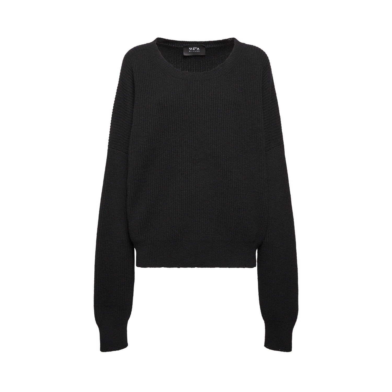 Women’s Lilith Black Cashmere Wool Sweater - Black Medium Sveta Milano