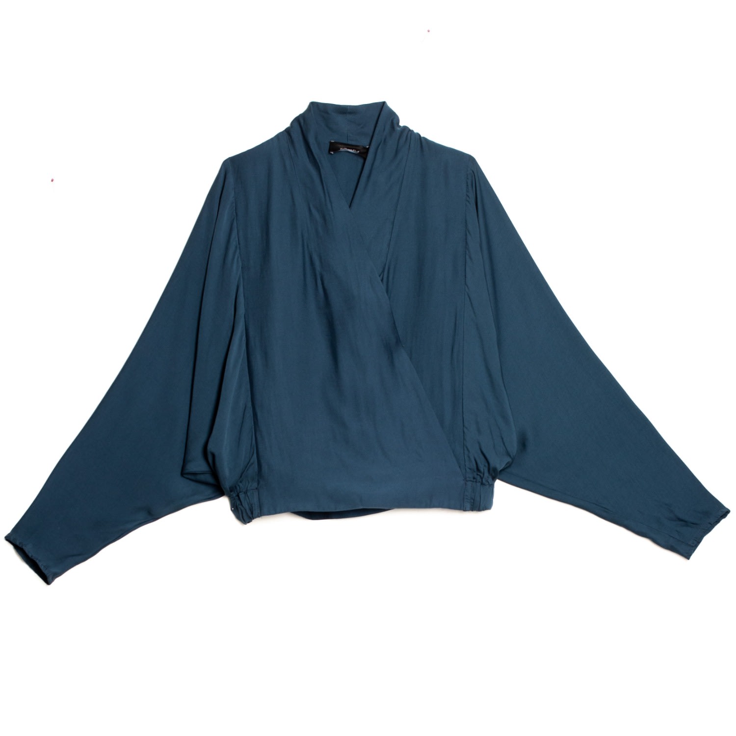 Women’s Blue Crossed Front Batwing Top Extra Large Gaffer & Fluf