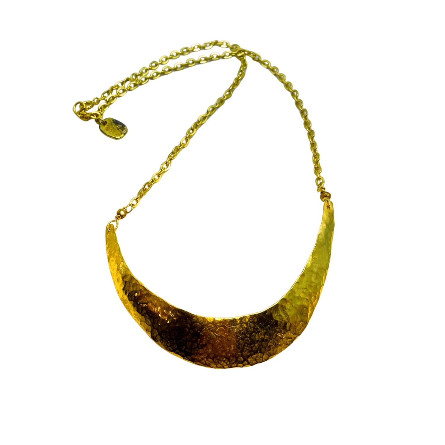 Women’s Bella Hammered Gold Plated Necklace Amy Delson Jewelry
