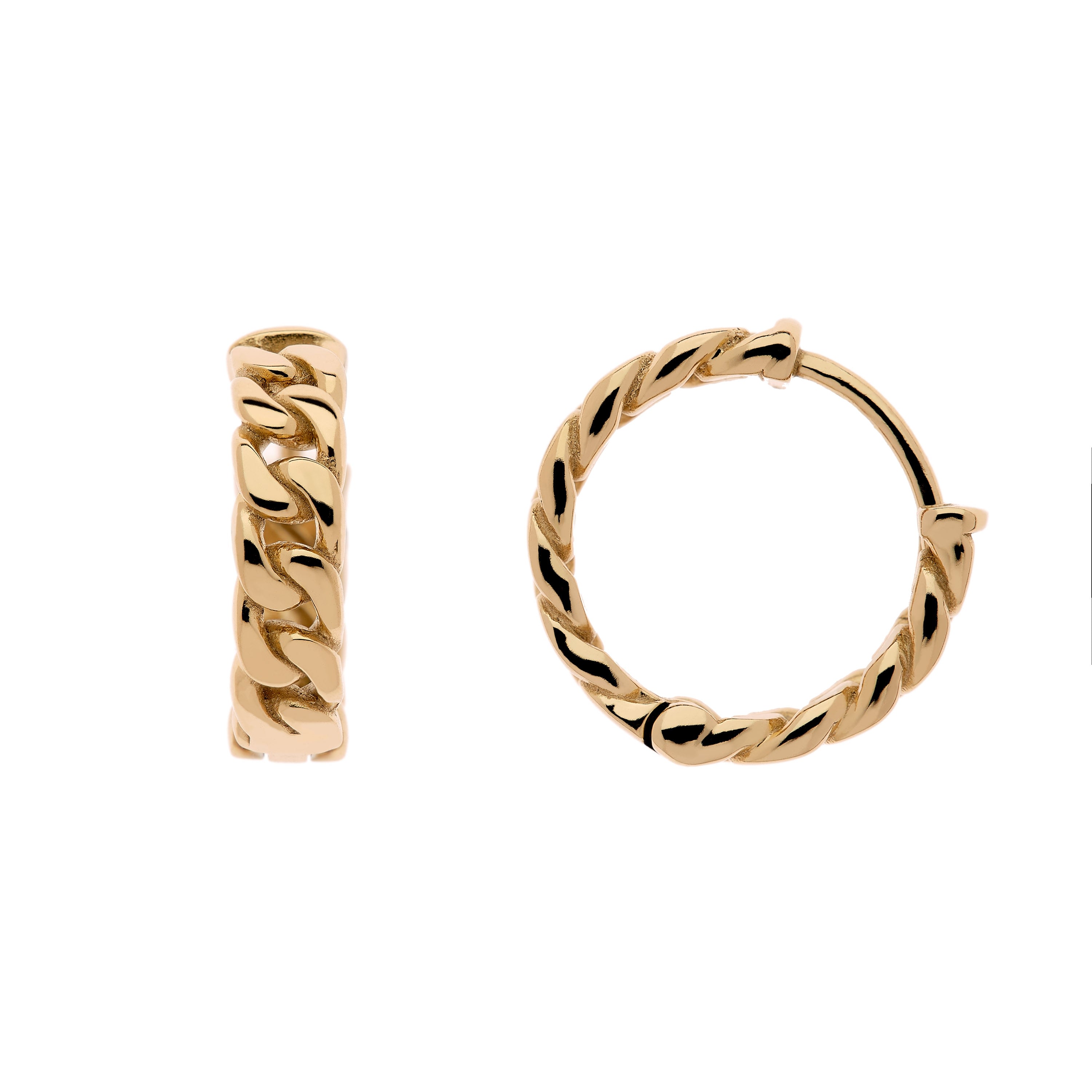 Women’s Gold Chain Hoop Earrings Emma Holland Jewellery
