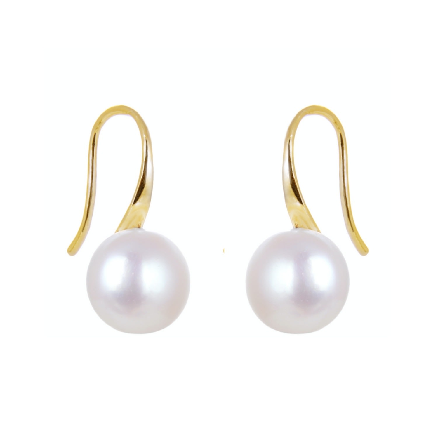 Women’s Gold Edith Pearl Earrings House of Elliott