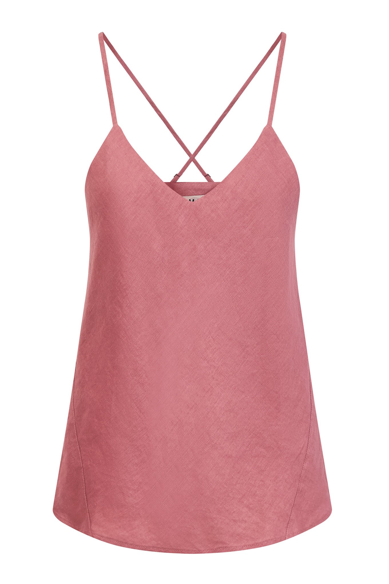 Women’s Pink / Purple Fleur Organic Linen Camisole - Dusty Pink Small Komodo