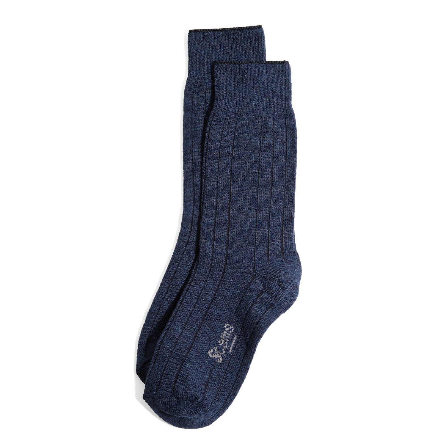 Women’s Blue Lux Cashmere Socks - Navy Stems