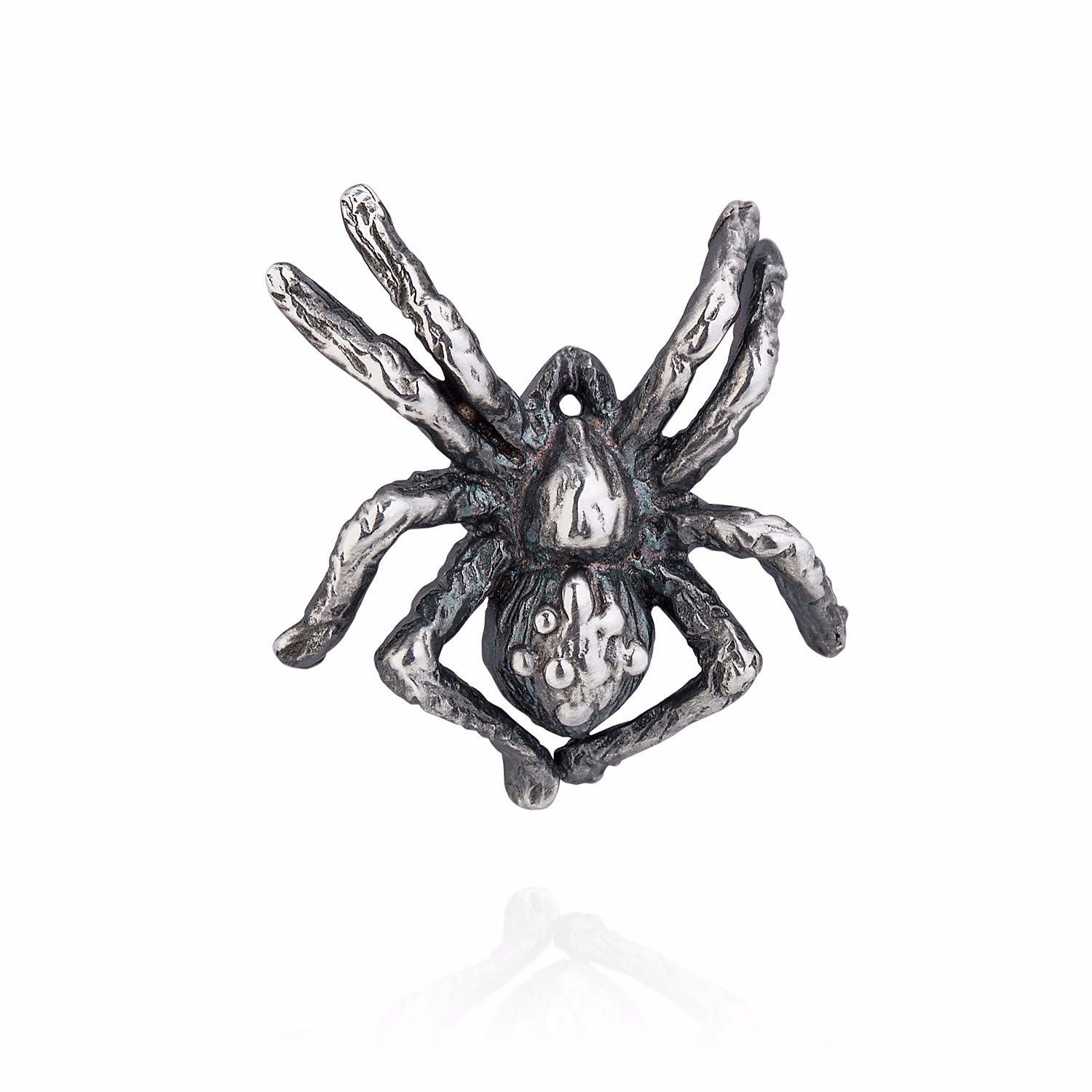 Men’s Silver Little Spider Lapel Pin Yasmin Everley Jewellery