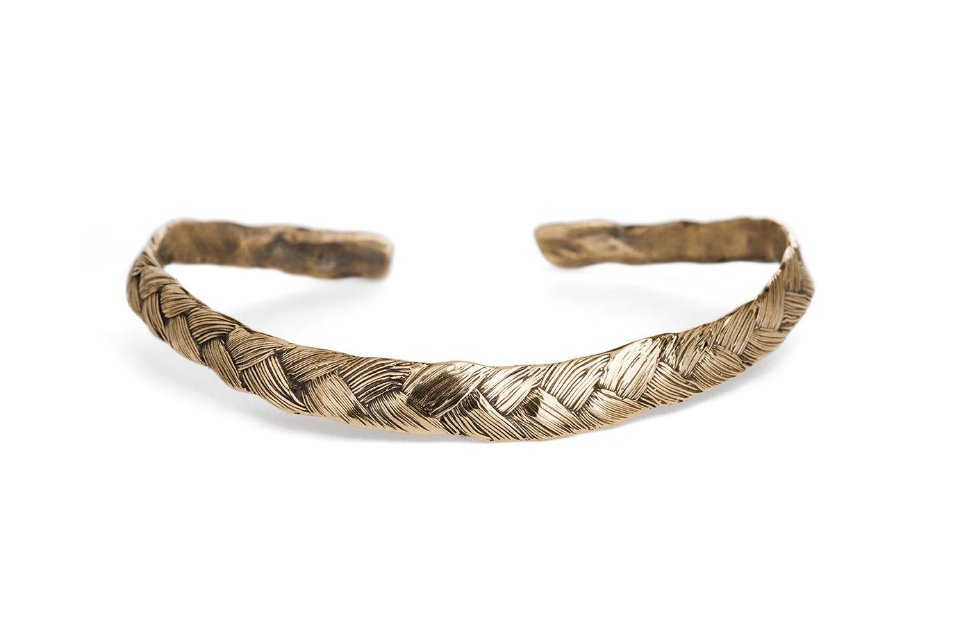 Women’s Gold Braid Bracelet - Thick Bronze Braid Orrifinn Jewels