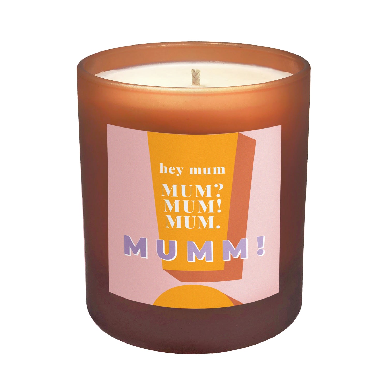 Yellow / Orange / Pink Hey Mum - Aurora Refillable Large Mother’s Day Candle Little Karma Co. Ltd