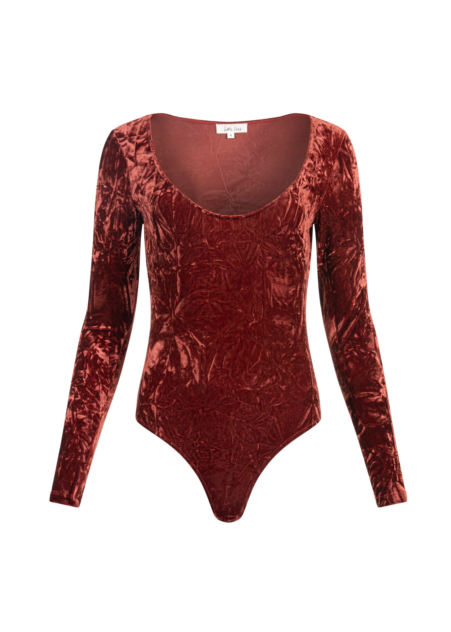 Women’s Red Sky On Fire Rust Velvet Bodysuit 4Xl Little Lies