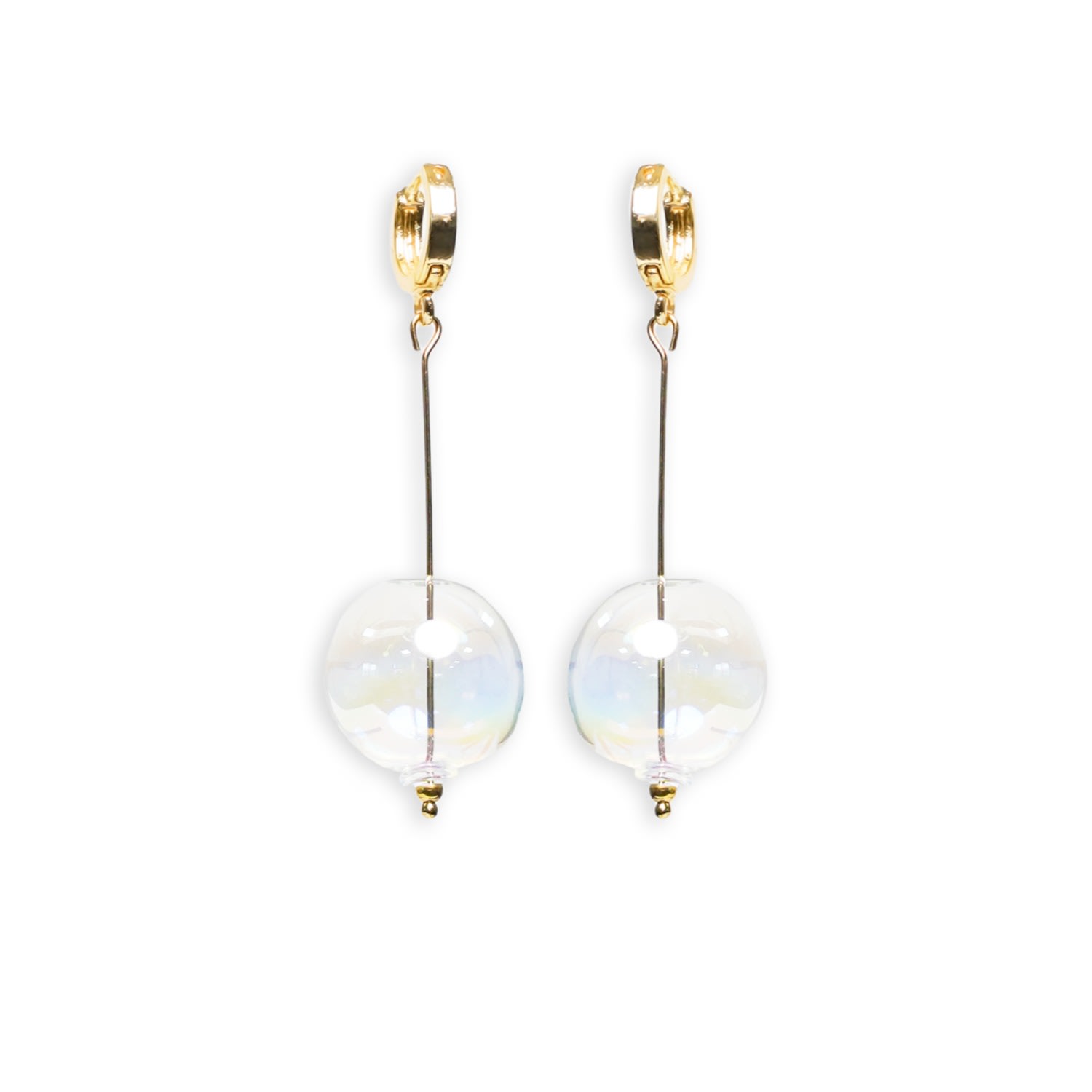 Women’s Gold Bubble Drop Earrings Baillie Celene