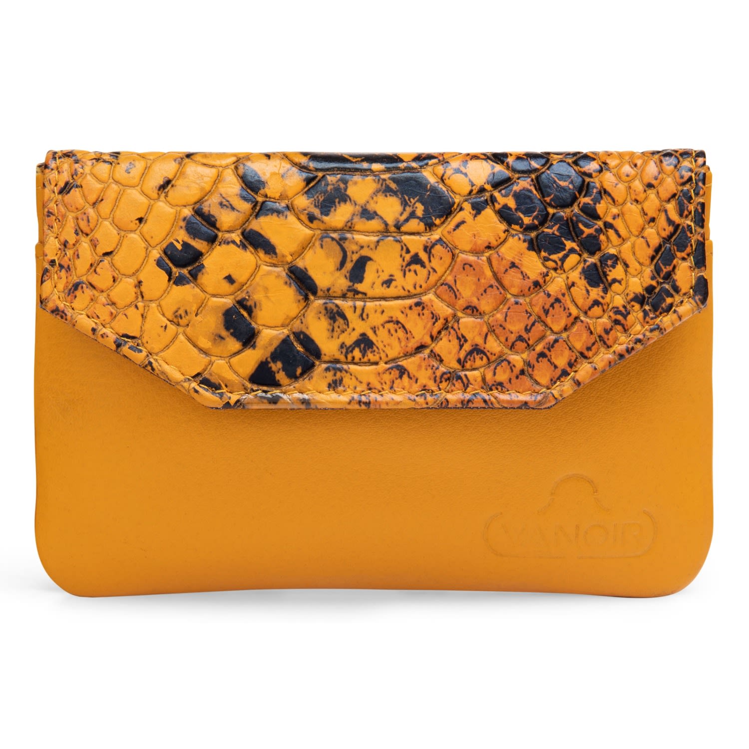 Women’s Yellow / Orange Small Purse/Wallet Handy - Ocre & Croco Vanoir