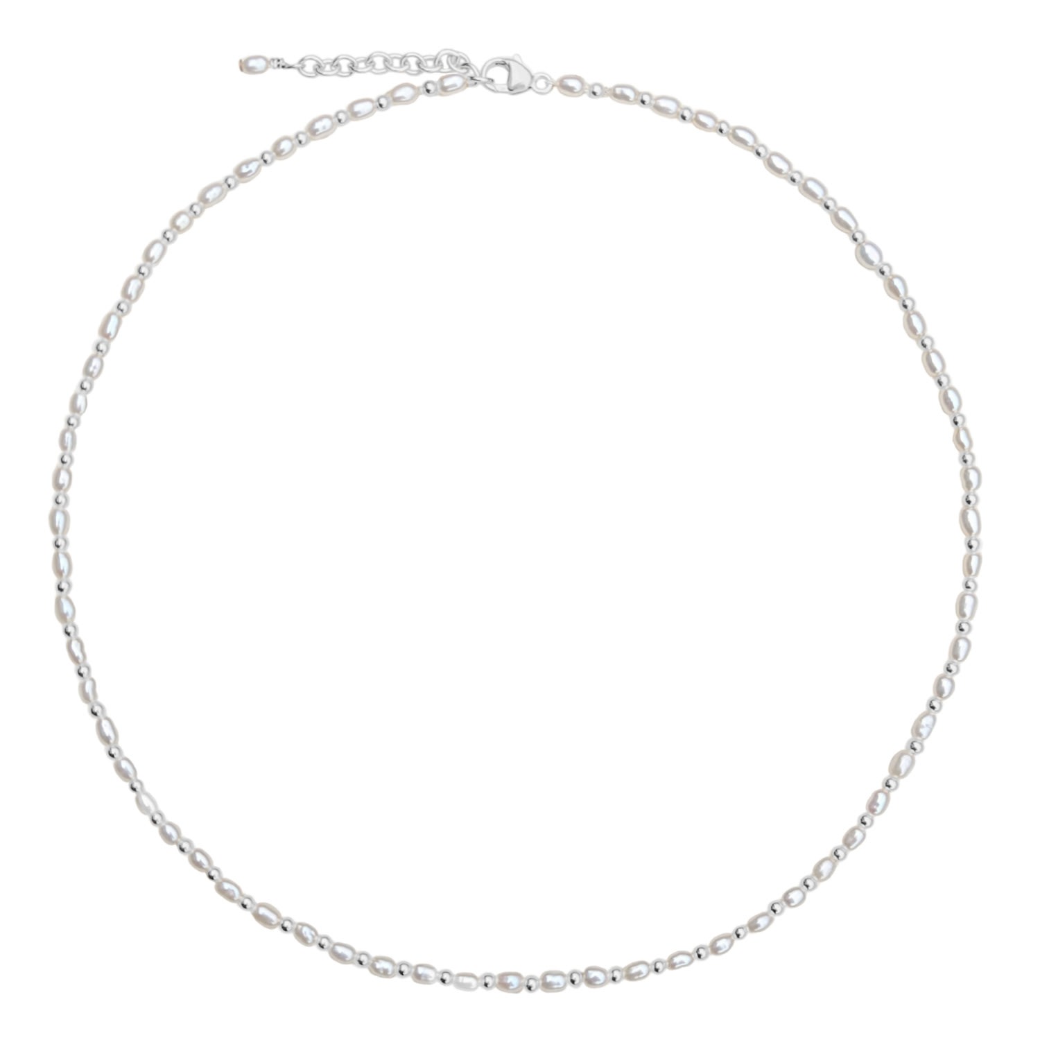 Women’s Nina Tiny Pearl And Silver Bead Necklace Kiri & Belle