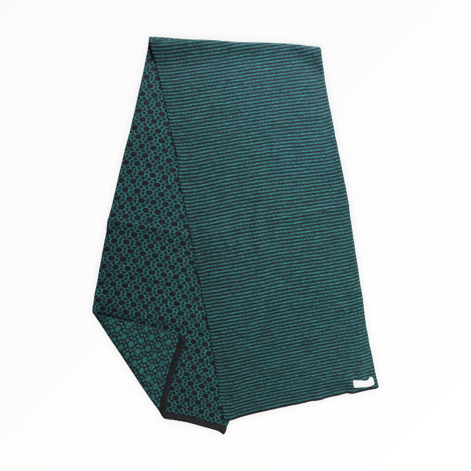 Women’s Green / Black Unisex Double Side Scarf - Charcoal, Forrest Green One Size Maria Aristidou