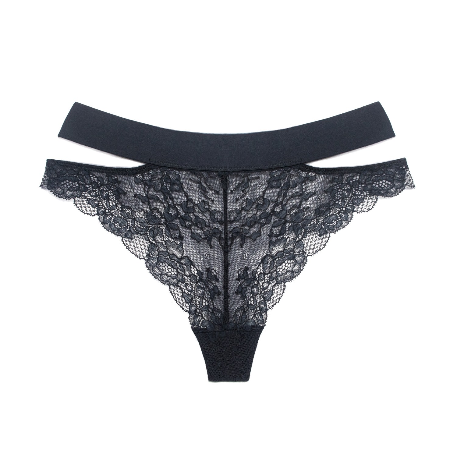 Women’s Wild Lace Cheeky Panty Black Extra Small Monique Morin Lingerie