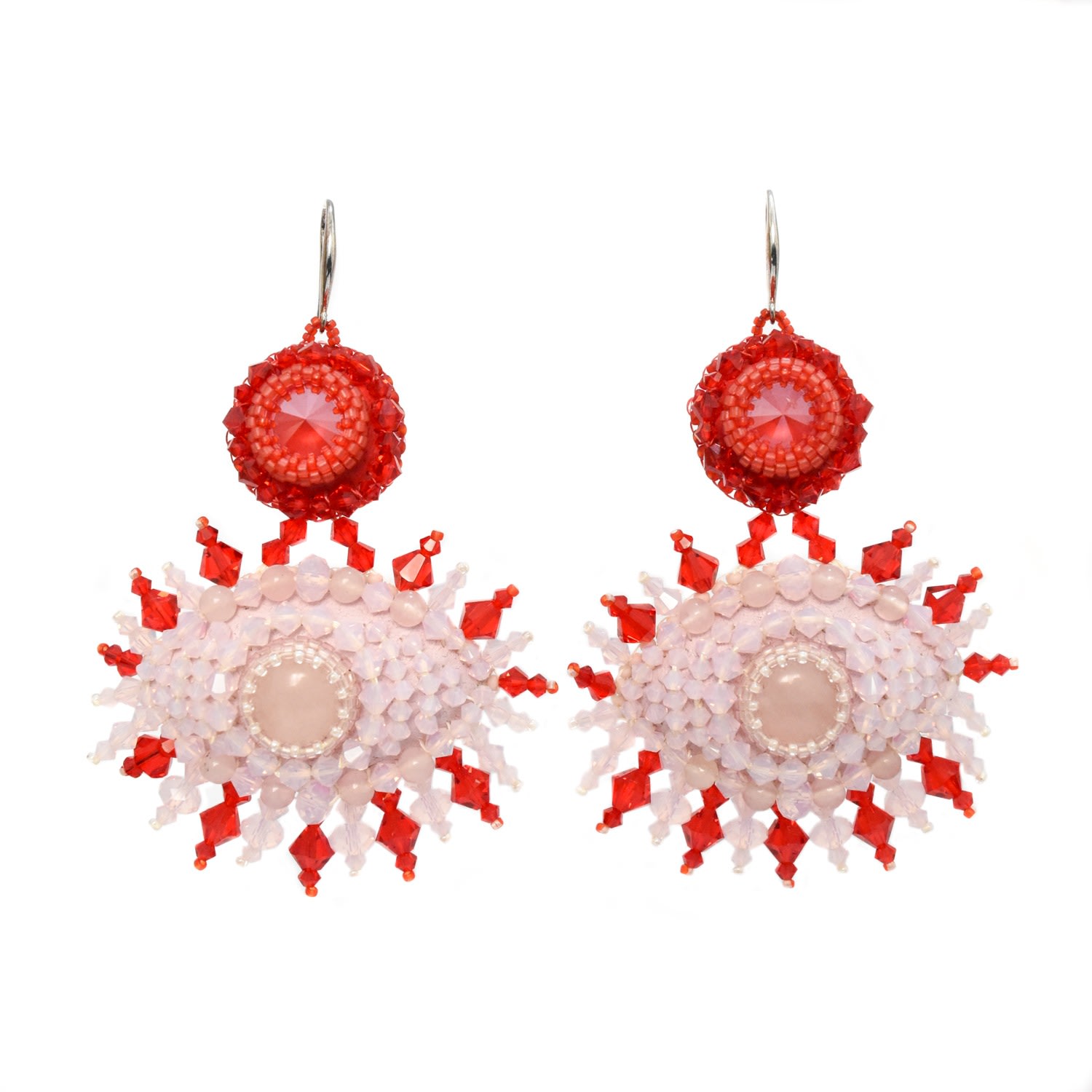 Women’s Red Charmed Eye Earrings In Playful Pink Elevée Jewels
