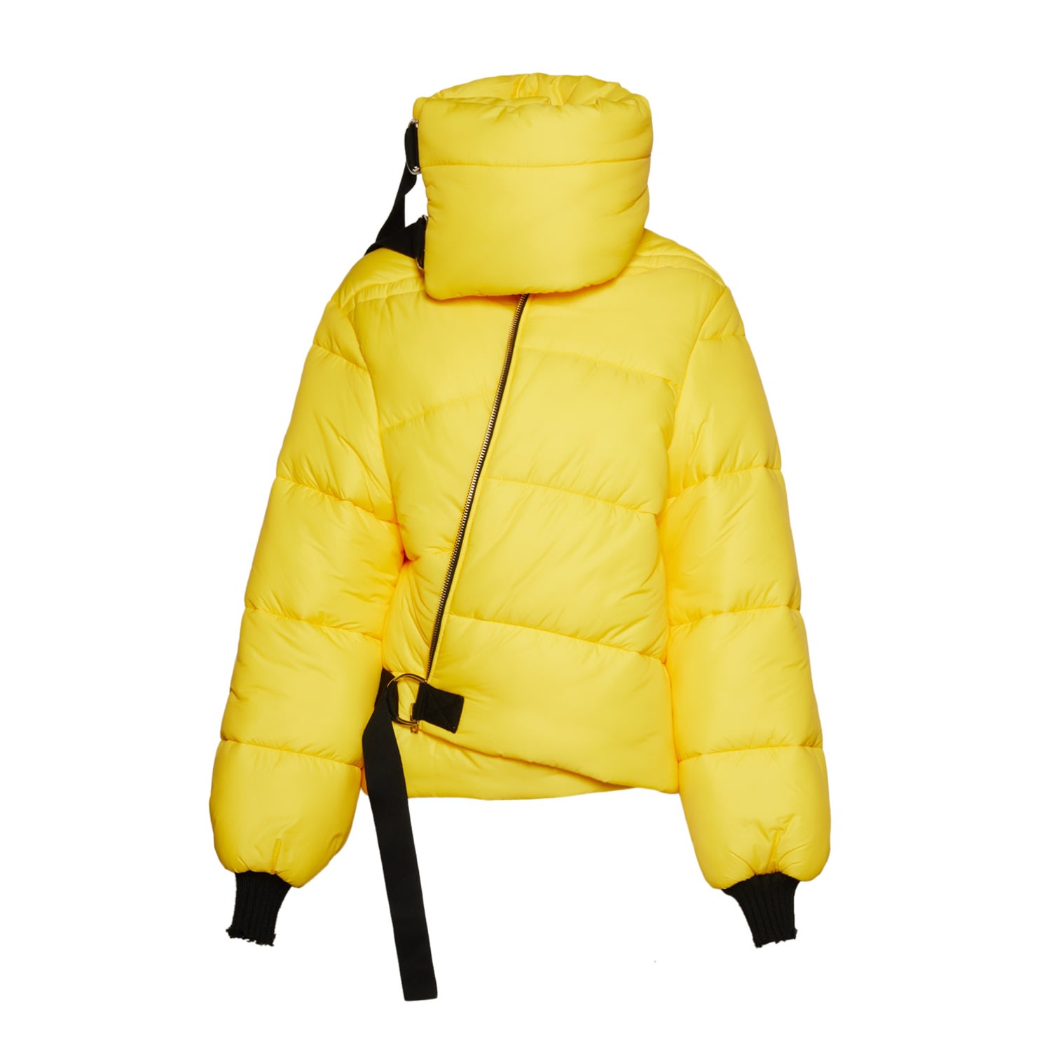 Women’s Utah Yellow Short Down Jacket Small Sveta Milano