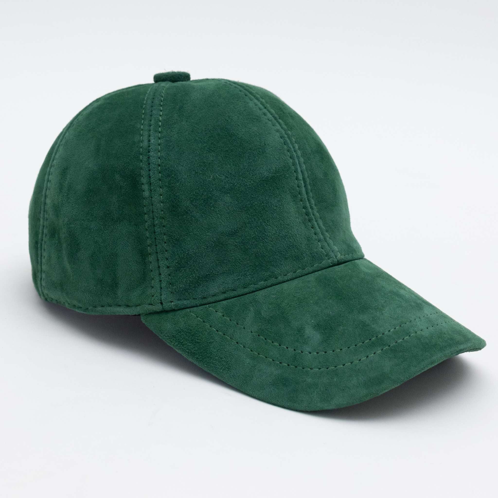 Women’s Unisex Genuine Suede Leather Cap In Grass Green 56Cm The Taylor Clothing