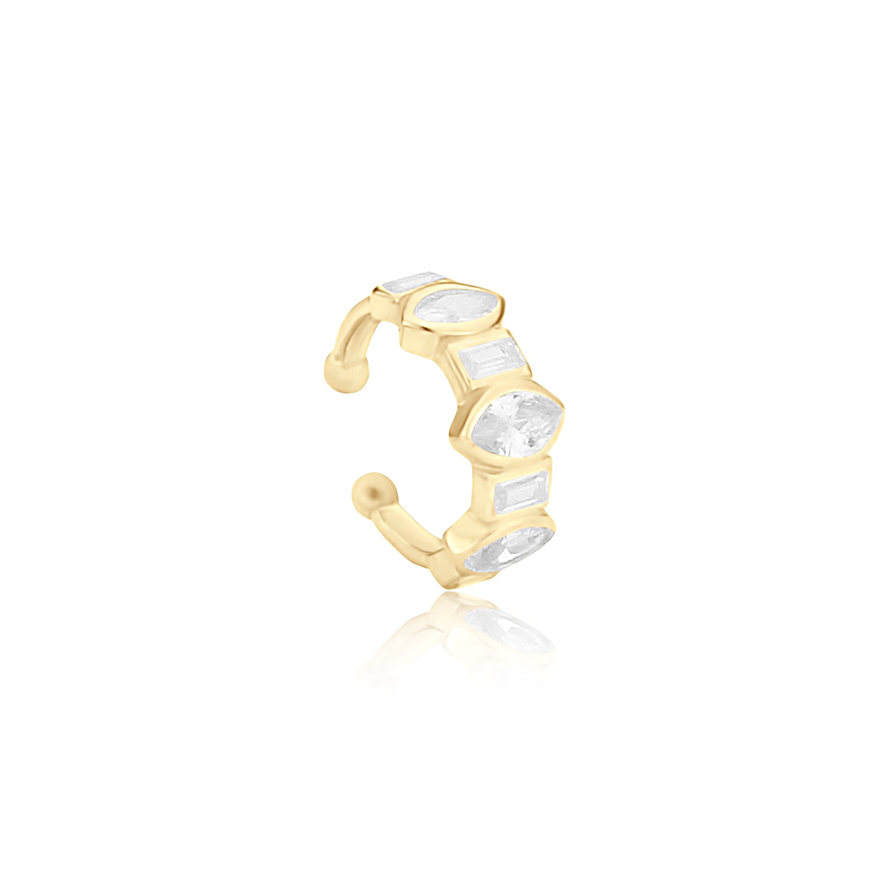 Women’s Fancy Shape Ear Cuff - Gold Shymi