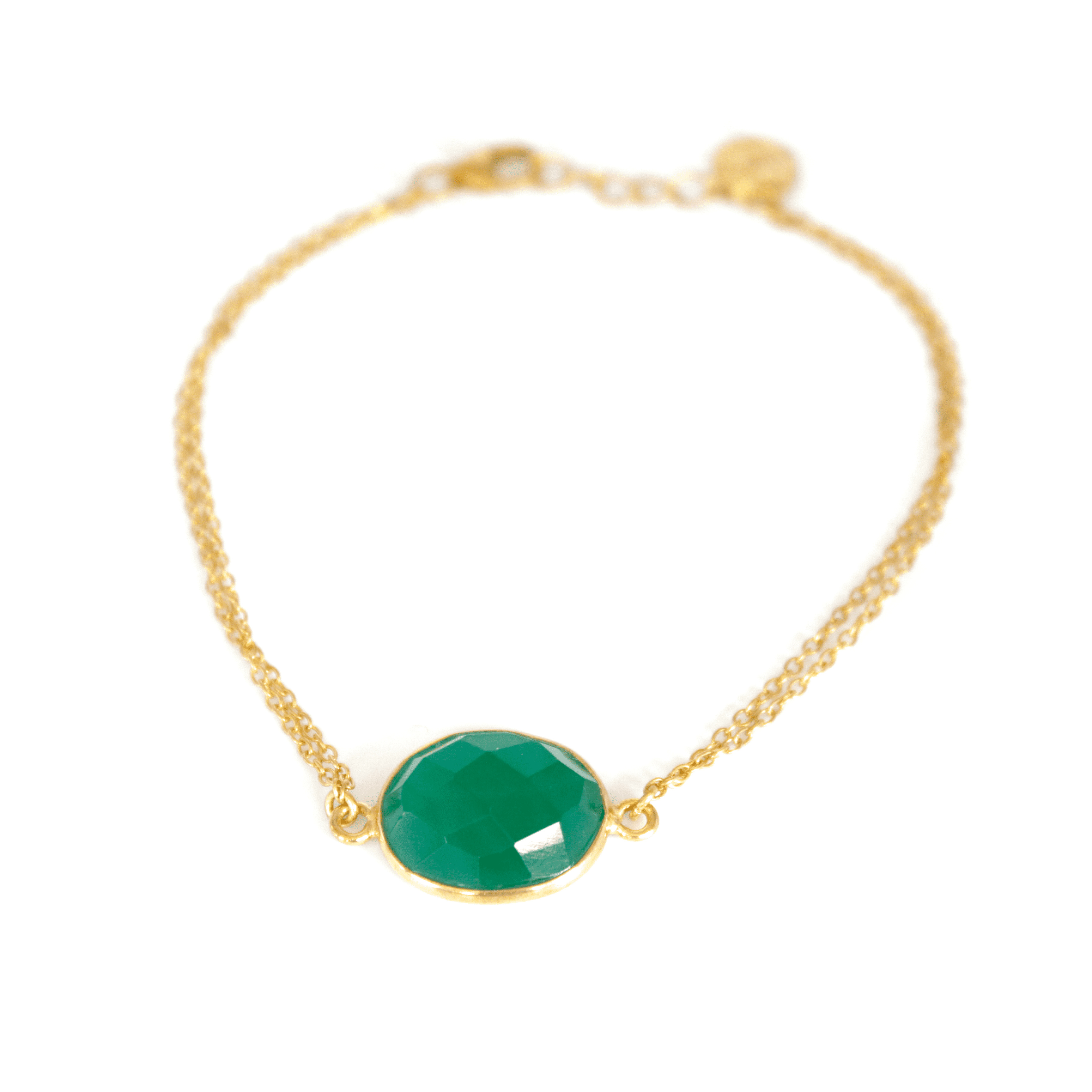 Women’s Gold / Green Kate Bracelet Green Onyx Somya London