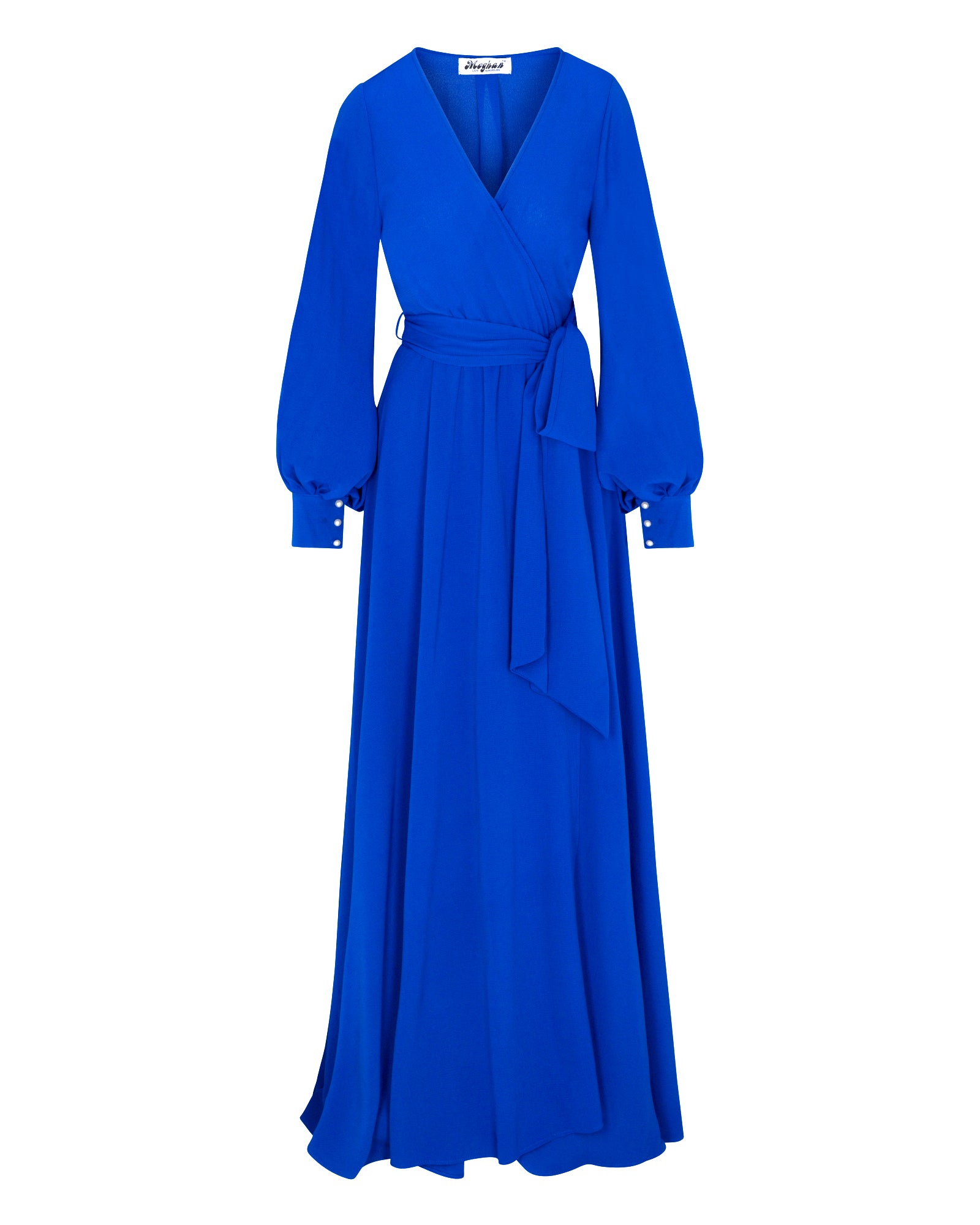 Women’s Blue Lilypad Maxi Dress - Royal 4Xl Meghan Fabulous