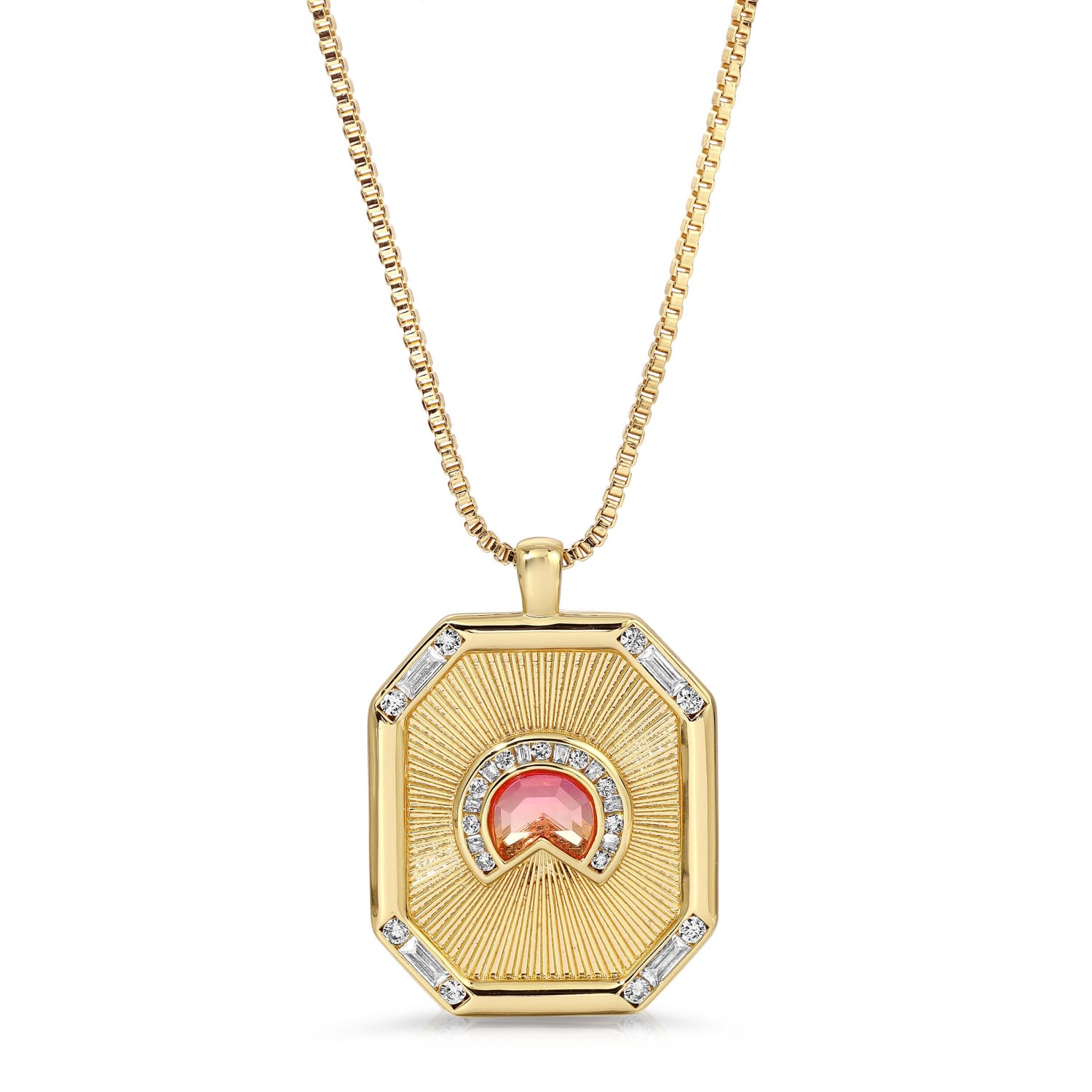 Women’s Daybreak Medallion Necklace- Sun Glamrocks Jewelry