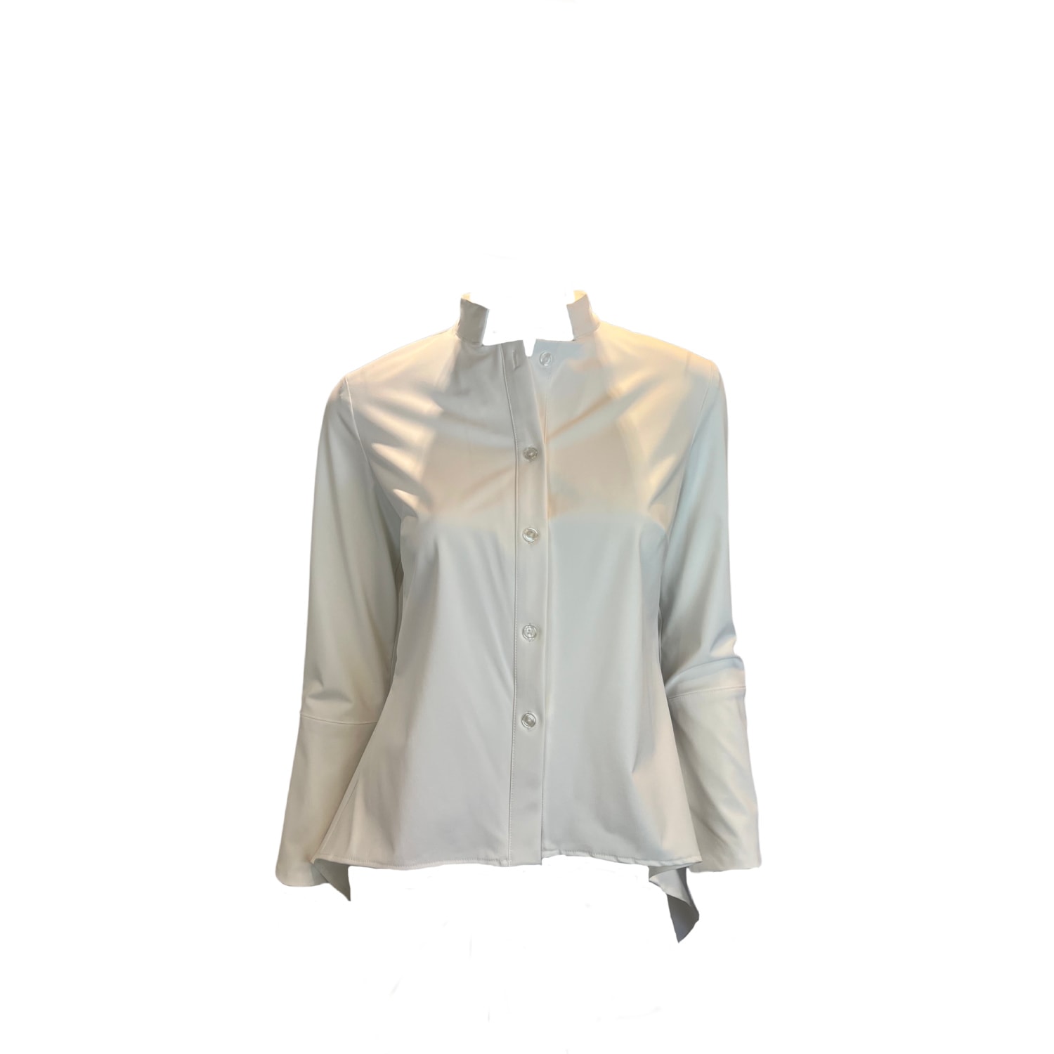 Women’s White Birch Shirt Tuxedo Button Up Extra Large Snider